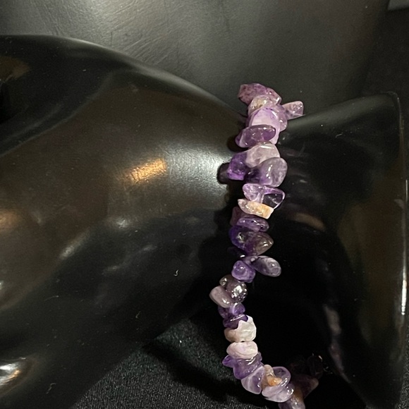 Bracelet And Earrings Set Natural Stone Healing Amethyst Energy - Picture 9 of 16